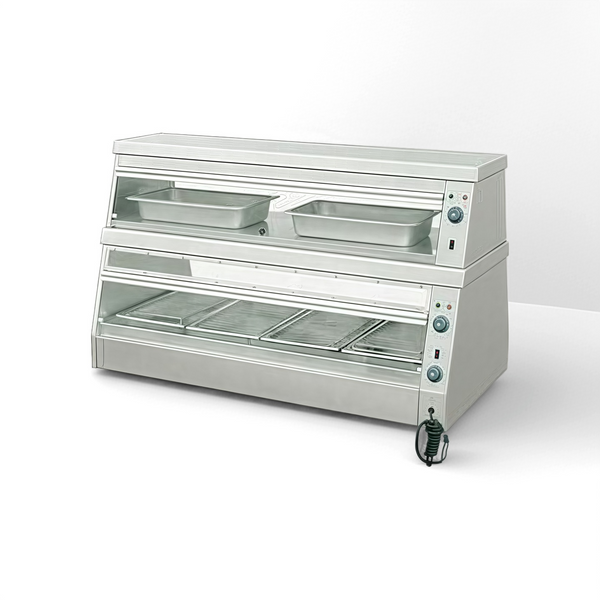 Commercial Food Warm with Glass Doors Thermal Insulation Dining Restaurant Kitchen Equipment Commercial Food Display Warmer